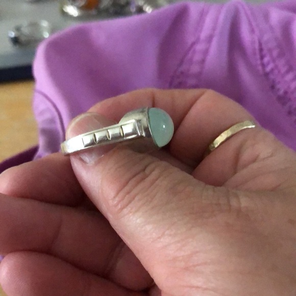 Sterling silver moonstone ring - Picture 3 of 3